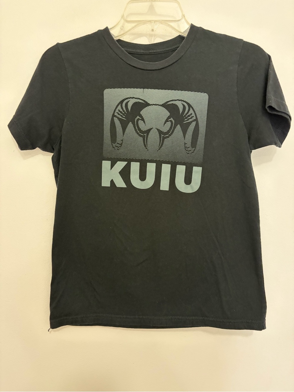 KUIU Black Tee with Mint Logo